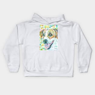 JACK RUSSELL TERRIER - watercolor portrait .1 Kids Hoodie